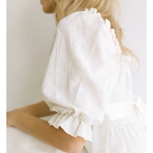 Adobe Lane swoon dress linen tulle and silk